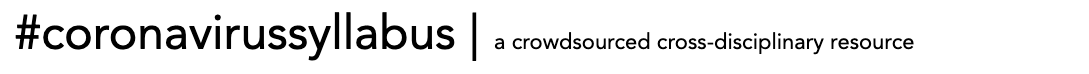 #Coronavirussyllabus